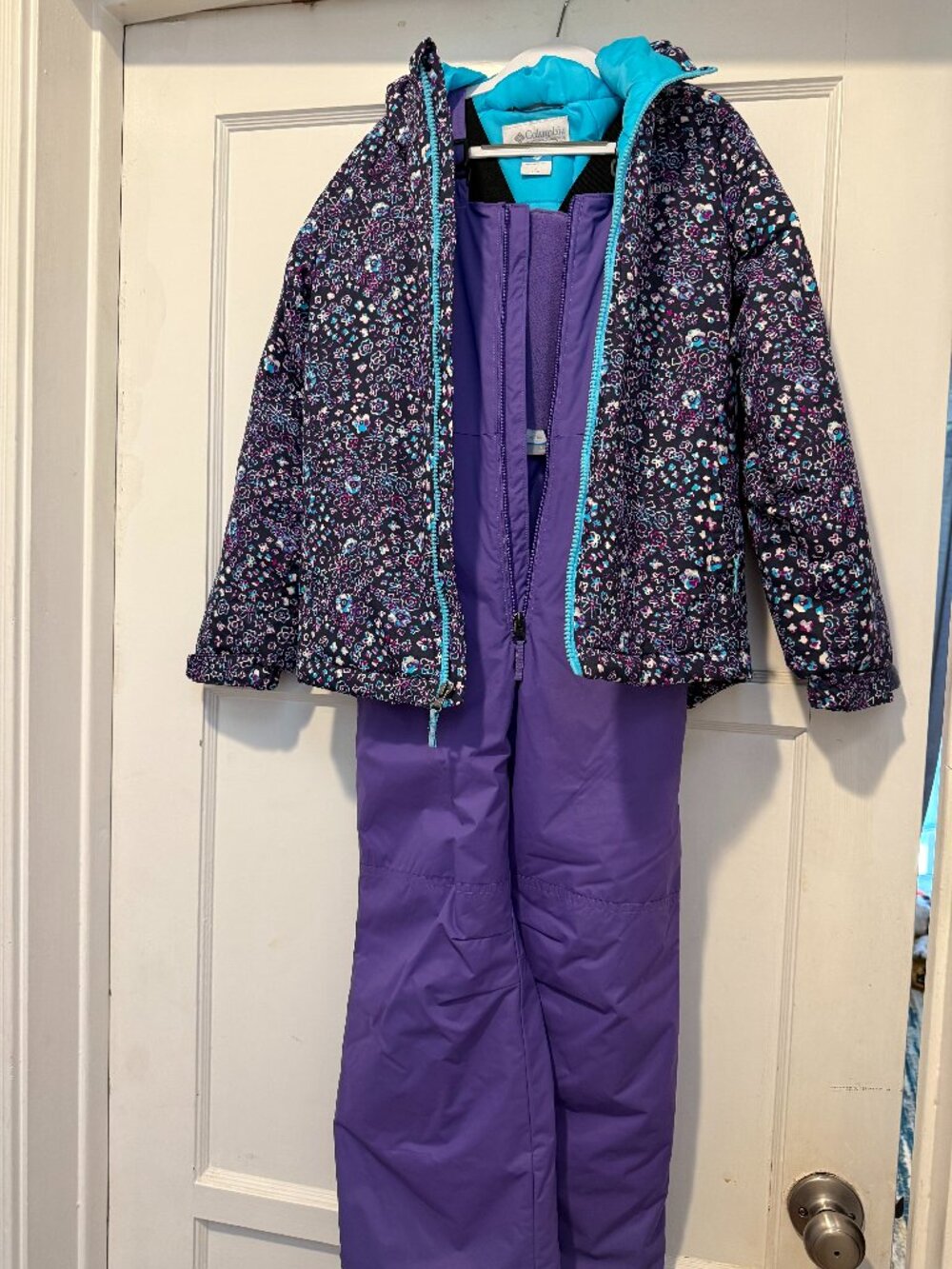 NWOT Columbia Girls Magic Mile SnowBib/Jacket Set-Outgrown Extend System